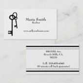 Einfache, individuell anpassbare, moderne Realtor  Visitenkarte (Vorne/Hinten)