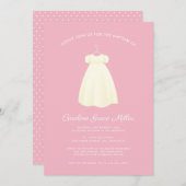 Einfache, individuell anpassbare Taufe Einladung (Vorne/Hinten)