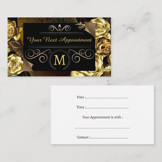 Einfache, individuell anpassbare Terminkarte (Vorne/Hinten)