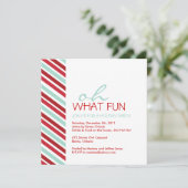 Einfache, individuell anpassbare Weihnachtszeit-Pa Einladung (Stehend Vorderseite)