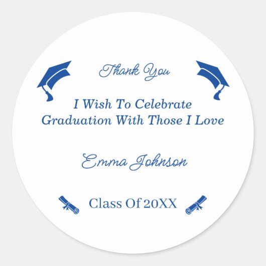 Einfache, individuell auf den Kunden abgestimmte A Runder Aufkleber (Vorderseite)