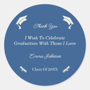 Einfache, individuell auf die Bedürfnisse der Gäst Runder Aufkleber