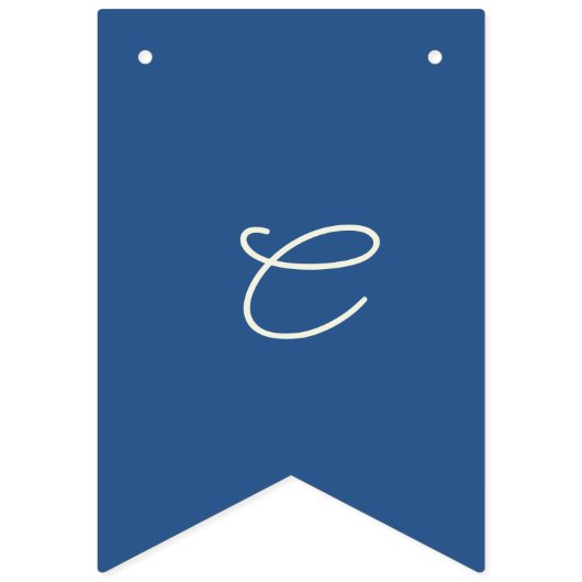 Einfache, individuell einstellbare Abschluss in Be Wimpelkette (Dritte Fahne)