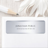 Einfache individuelle Elegante Moderne Silver Rück (Insitu)