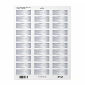 Einfache individuelle Elegante Moderne Silver Rück (Vorne)