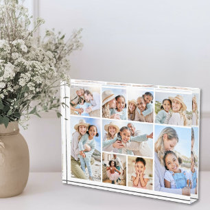 Einfache individuelle Familienfotocollage Fotoblock