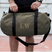 Einfache Individuelle Name-Monogram-Jersey-Nummer Duffle Bag