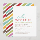 Einfache individuelle Weihnachtszeit-Party Einladu Einladung (Vorne/Hinten)