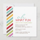 Einfache individuelle Weihnachtszeit-Party Einladu Einladung (Vorderseite)