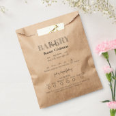 Einfache Inhaltsstoffmarkierungen Geschenktütchen (Versiegelt)