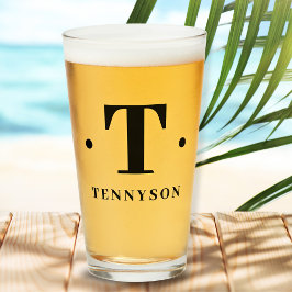 Einfache Initialbezeichnung Glas