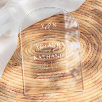 Einfache Initialen Elegante Calligrafy Arch Weddin