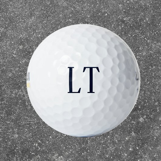 Einfache Initialen Golfball