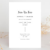 Einfache inline-gotische Schriftart Romantische Ho Save The Date