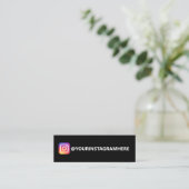 EINFACHE INSTAGRAM MINI-GESCHÄFTSKARTE MINI VISITENKARTE (Stehend Vorderseite)