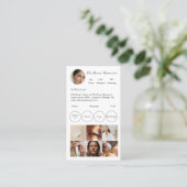 Einfache Instagram-Visitenkarte Visitenkarte (Stehend Vorderseite)