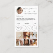 Einfache Instagram-Visitenkarte Visitenkarte (Vorderseite)