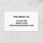 Einfache Instagramm Visitenkarte (Rückseite)