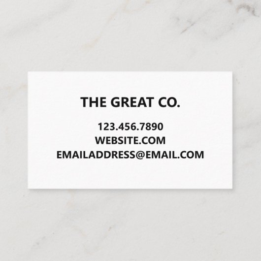 Einfache Instagramm Visitenkarte (Rückseite)