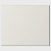 Einfache Ivory Cream Solid Color Geschenkpapier (Flach)