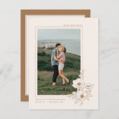 Einfache Ivory Gold Anemone Kunstmuseum Save the D Ankündigungspostkarte (Vorne/Hinten)