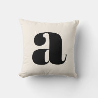 Einfache Ivory White Bold Retro Monogram Initial