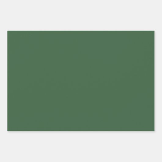 Einfache Jäger Grün und Gold Muster und Solid Geschenkpapier Set (Vorderseite 2)