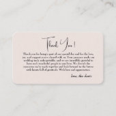 einfache japanische Kirschblüte danke Karte (Vorderseite)