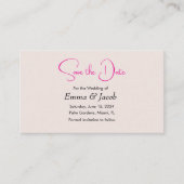 einfache japanische Kirschblüte Save the Date Kart Begleitkarte (Vorderseite)