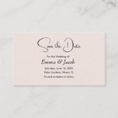 einfache japanische Kirschblüte Save the Date Kart Begleitkarte (Vorderseite)