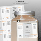 Einfache JAR-, Container-Produktkennzeichnungen Aufkleber