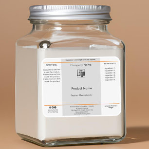 Einfache JAR-, Container-Produktkennzeichnungen Aufkleber