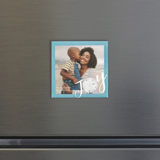 Einfache Joy Typografy Minimalistisch Overlay Cust Magnet