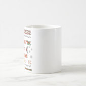 Einfache Joys Weihnachts-Cheer Pixel Art Design Kaffeetasse (Mittel)