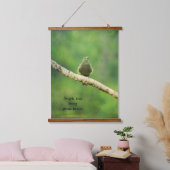 Einfache Joys Wood Topped Wall Tapestry Wandteppich Mit Holzrahmen (Schlafzimmer)
