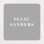 Einfache Jungs Cool wasserdicht Bekleidungsname Etiketten (Design 1)