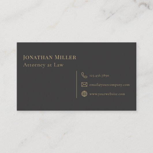 Einfache Juristenskala Visitenkarte (Vorderseite)