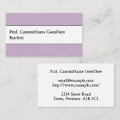 Einfache, juristische Berufliche Visitenkarte (Vorne/Hinten)