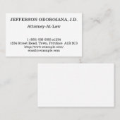 Einfache juristische Visitenkarte (Vorne/Hinten)