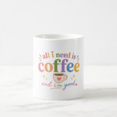 „Einfache Kaffeewort-Mottotasse ☕ Sauberes ästheti Kaffeetasse (Mittel)