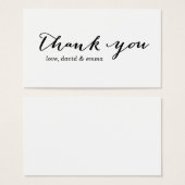 Einfache Kalligrafie Danke für Geschenkartikel (Vorne & Hinten)