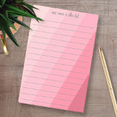 Einfache Kalligrafie mit Retrostreifen - rosa Rosa Post-it Klebezettel