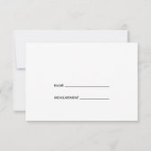 Einfache Kalligrafie | Pink Guess the Bump Game Ca Einladung (Rückseite)