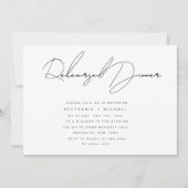 Einfache Kalligrafie Probe Einladung (Vorderseite)