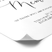 Einfache Kalligrafie Rustikal im Zeichen des liebe Poster (Ecke)