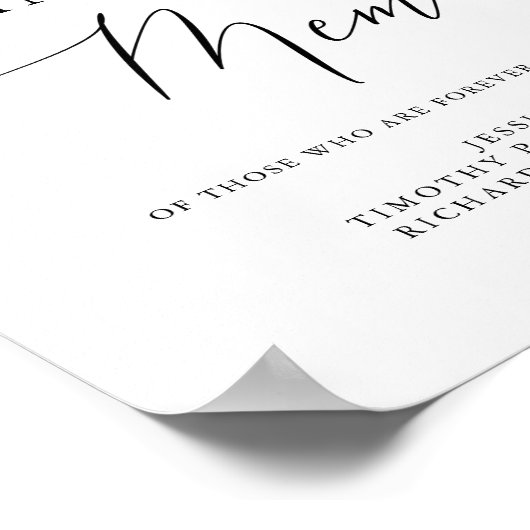 Einfache Kalligrafie Rustikal im Zeichen des liebe Poster (Ecke)