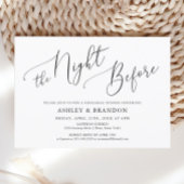 Einfache Kalligrafie Rustikale Probe Abendessen Einladung