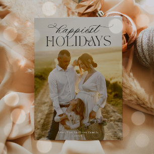 Einfache Kalligrafie Schrift Moderne Minimalistisc Feiertagskarte