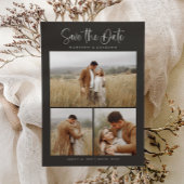 Einfache Kalligrafie Script Modern Four Foto Save The Date