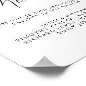 Einfache kalligrafische Darstellung rustikale Hoch Poster (Ecke)